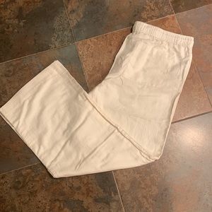Ann Taylor LOFT Linen / Cotton Pants (Elastic Waist) XL Tall